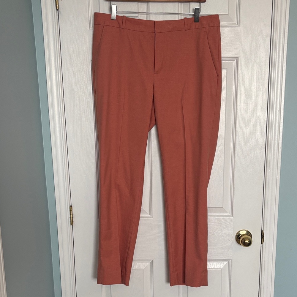 Banana Republic coral/salmon “Ryan” Straight Leg Dress Pants